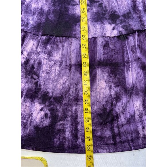 NWT Lularoe Ariel Purple Blue Three Tier Summer Stretch Dress Pockets Sz 2XL - Picture 15 of 16